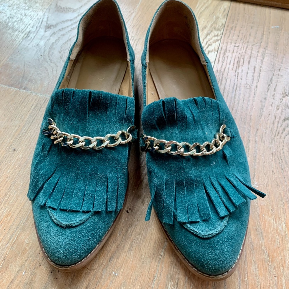 Franco Sarto Green Augustine Loafers